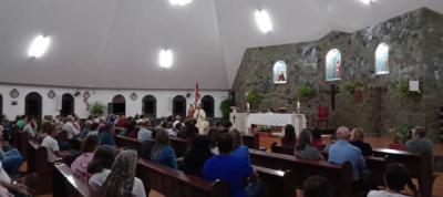 Fiéis participam da segunda noite de Tríduo em honra ao Senhor Bom Jesus na Comunidade de Campo Mendes 